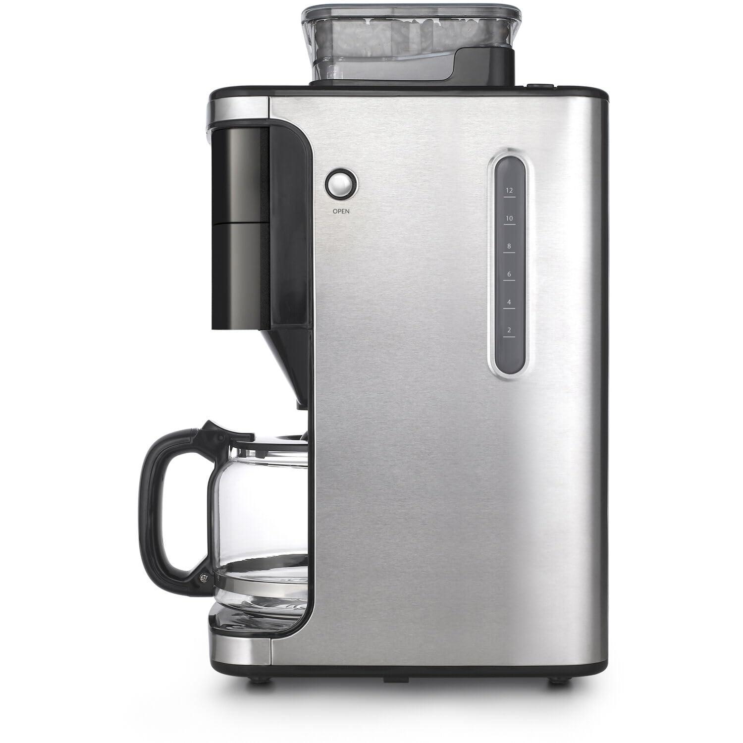 Smarter iCoffee Brew Smart Coffee Maker and Grinder with App, 3 Panels (Cream, Black, Red, New)