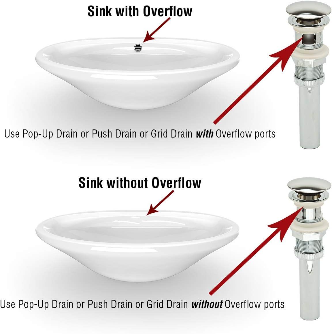 DecoDrain Oil Rubbed Bronze Push Pop-Up Sink Drain