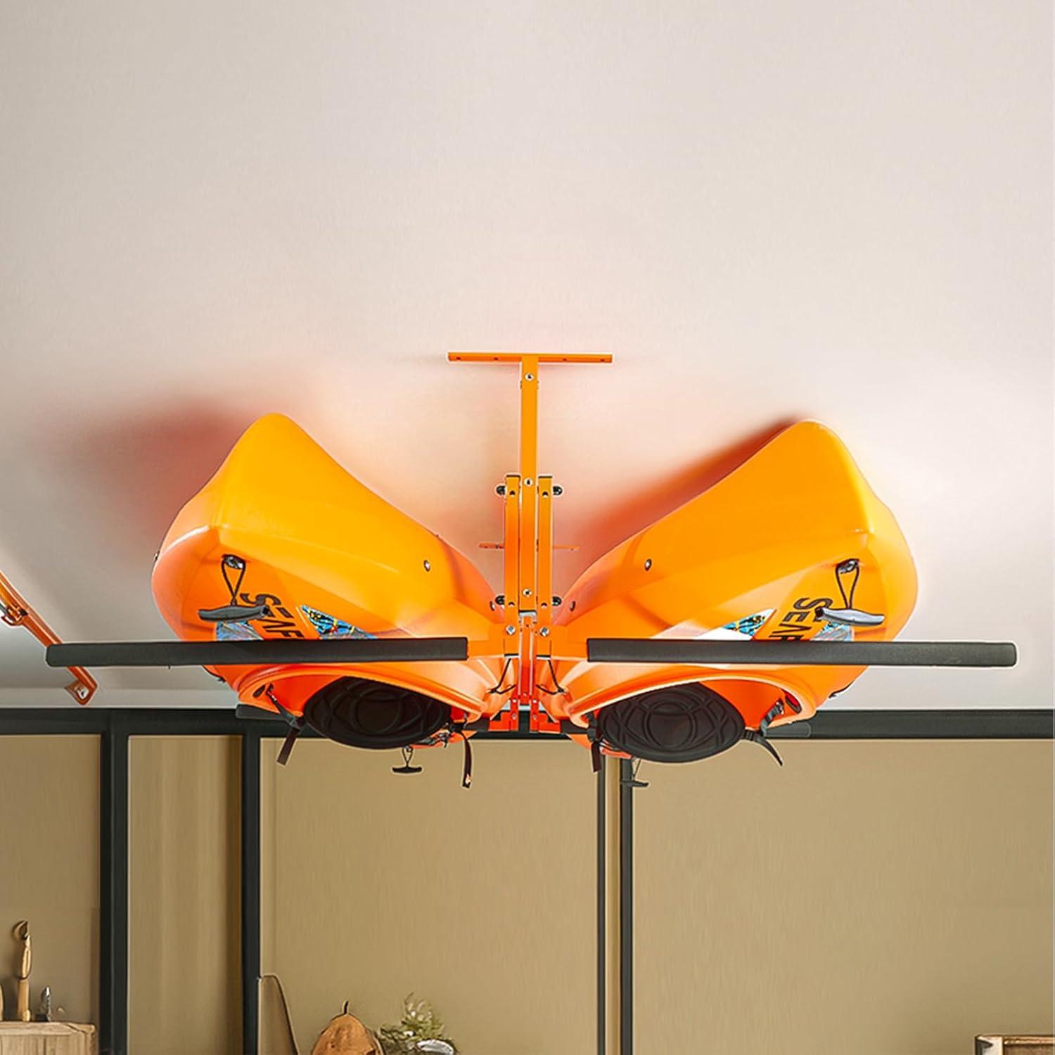 Steel Ceiling Mounted Adjustable Kayak Rack