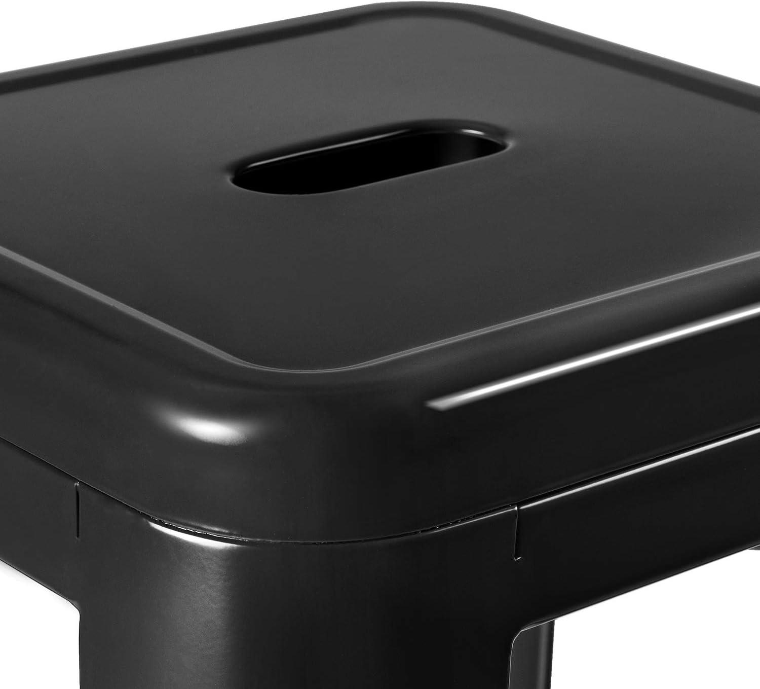 Williston Forge Kohki 24" Counter Stool Metal Bar Stools Counter Height Barstools Backless Indoor/Outdoor Bar Stools Kitchen Counter Stools Chairs(Set of 4)