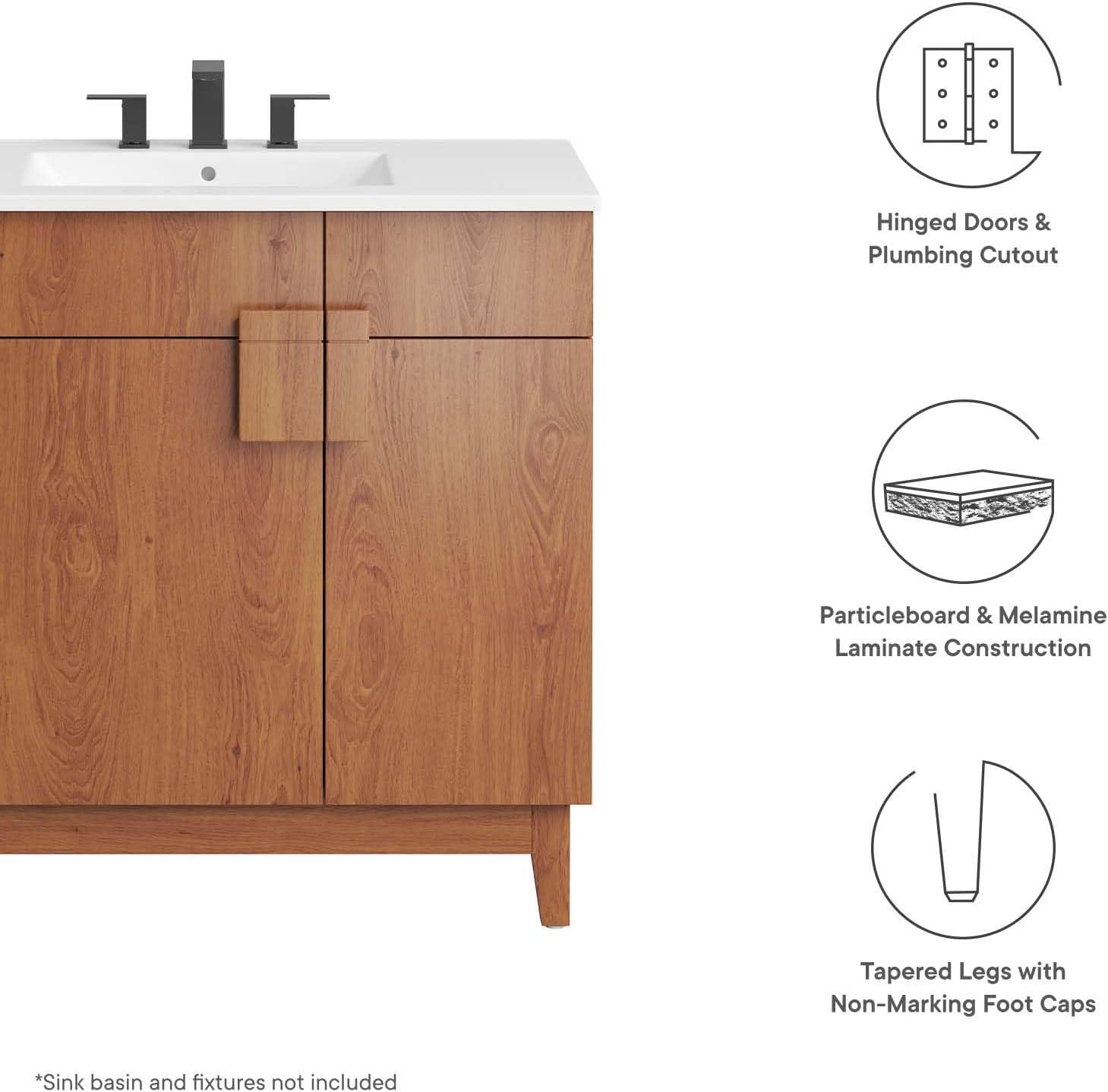 Modway Miles 35'' Single Bathroom Vanity Base Only