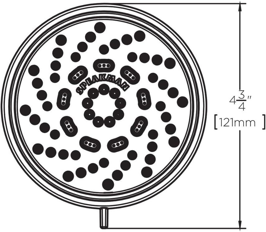 Speakman Echo Multi-Function Adjustable 2.0 GPM Shower Head, Polished Chrome