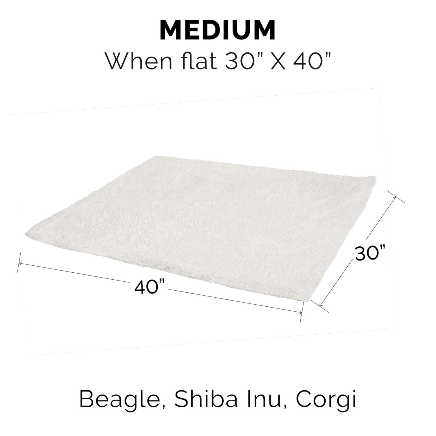 FurHaven Snuggly & Warm Soft-Edge Warming Waterproof Blanket