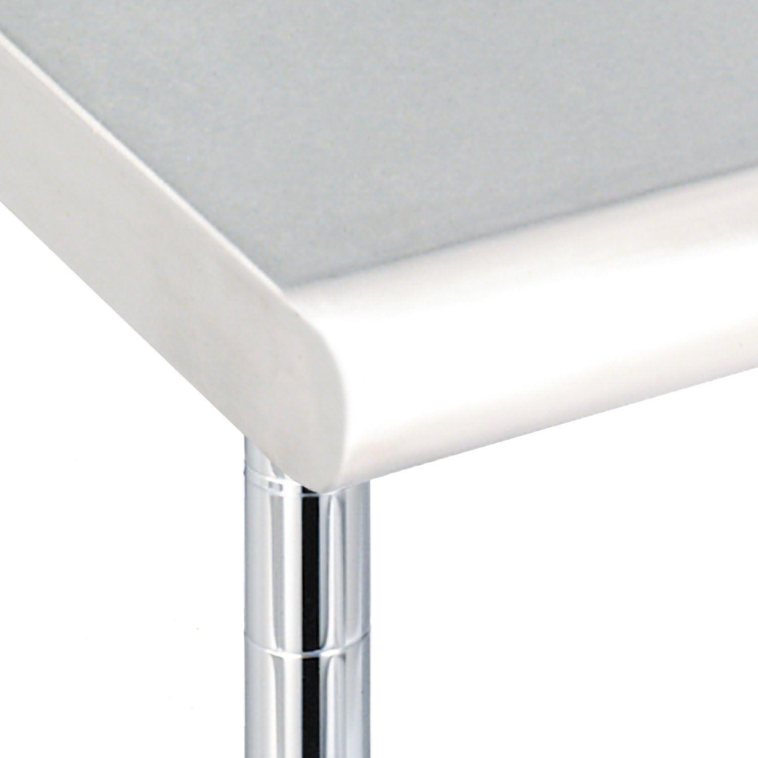 Commercial Stainless Steel Work Table with Chrome Frame