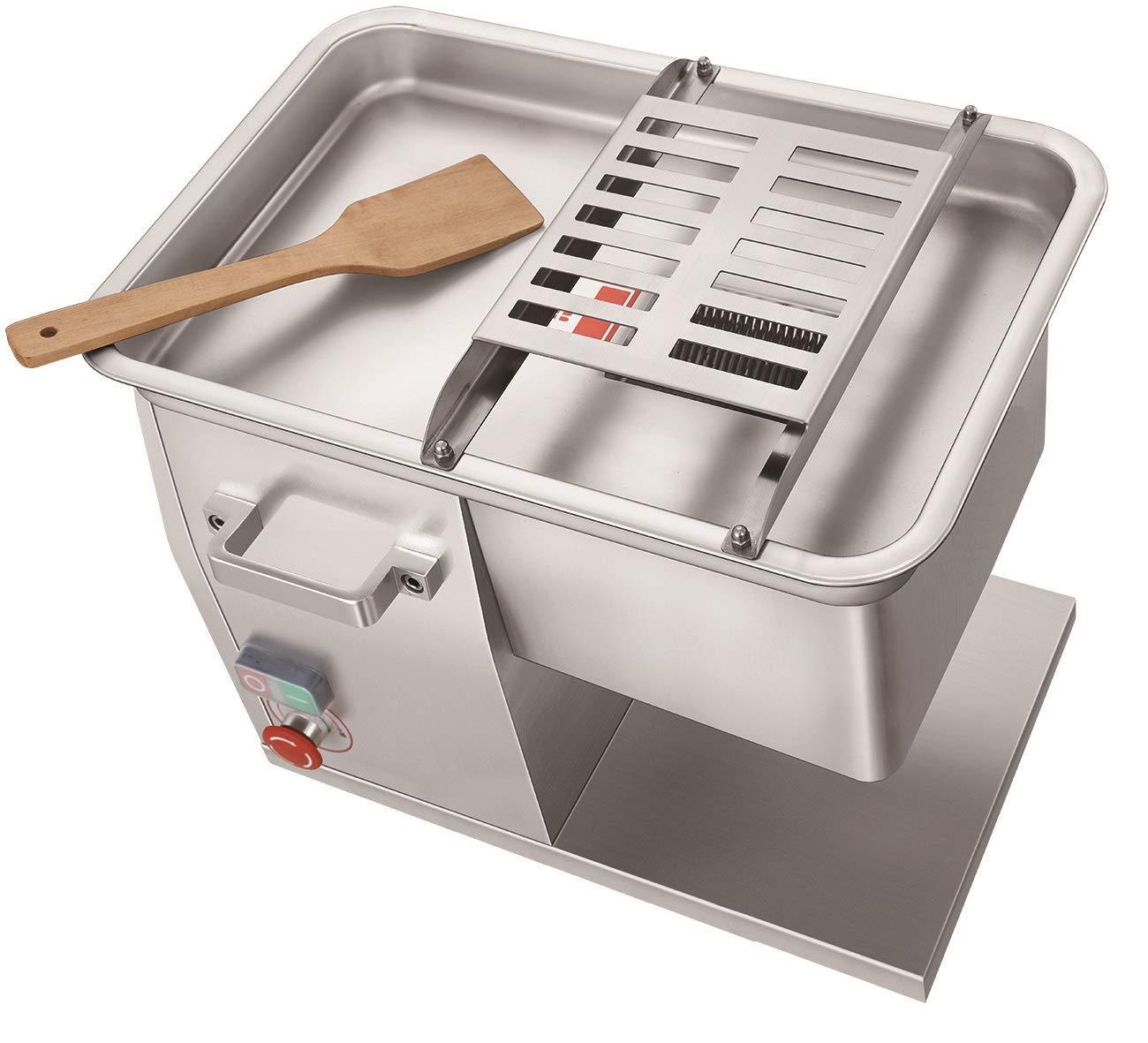 KWS SL-48 1320W 1.8HP Electric Stainless Steel Fresh Meat Cutter for Restaurant/Deli/Butcher Shop (13mm)(Blade Thickness Variation Available)