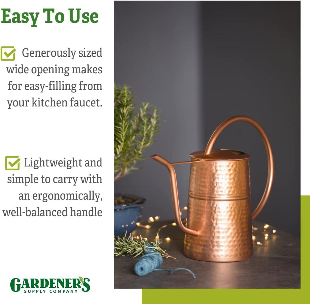 Gardener's Supply Company Copper Plated Indoor Watering Can