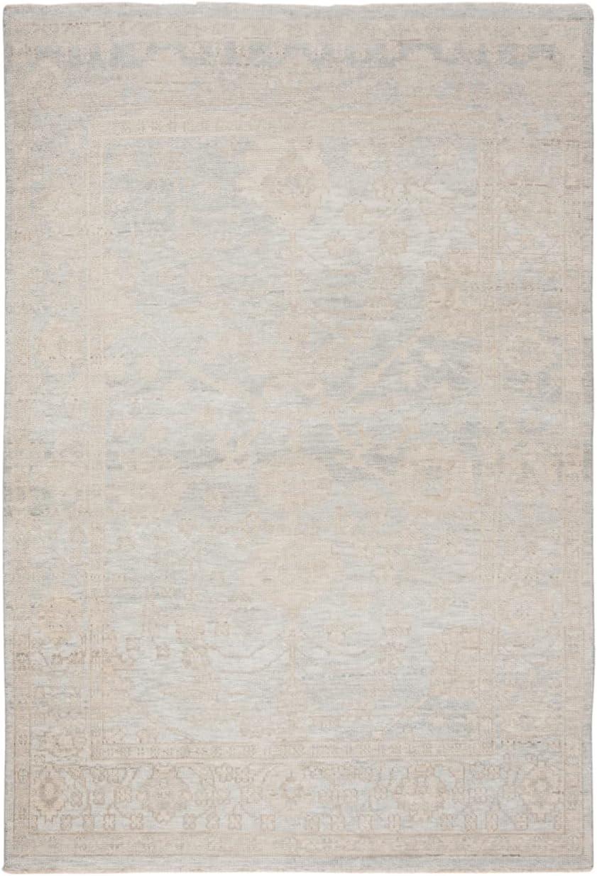 Izmir IZM134 Hand Knotted Area Rug - Light Blue/Ivory - 8'x10' - Safavieh