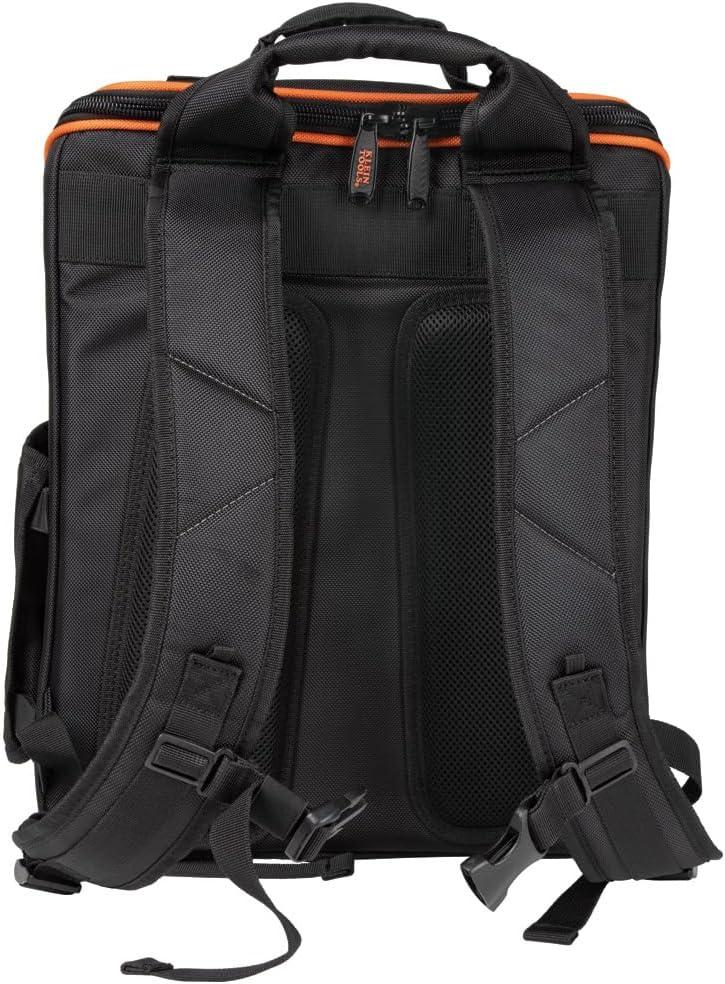 Klein Tools Tradesman Pro Tool Station Tool Bag Backpack with Work Light