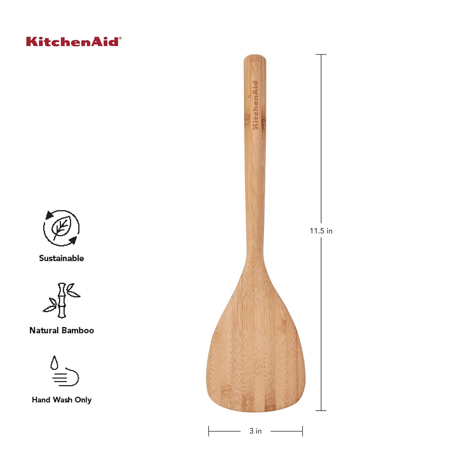 Natural Bamboo Short Turner for Kitchen Use