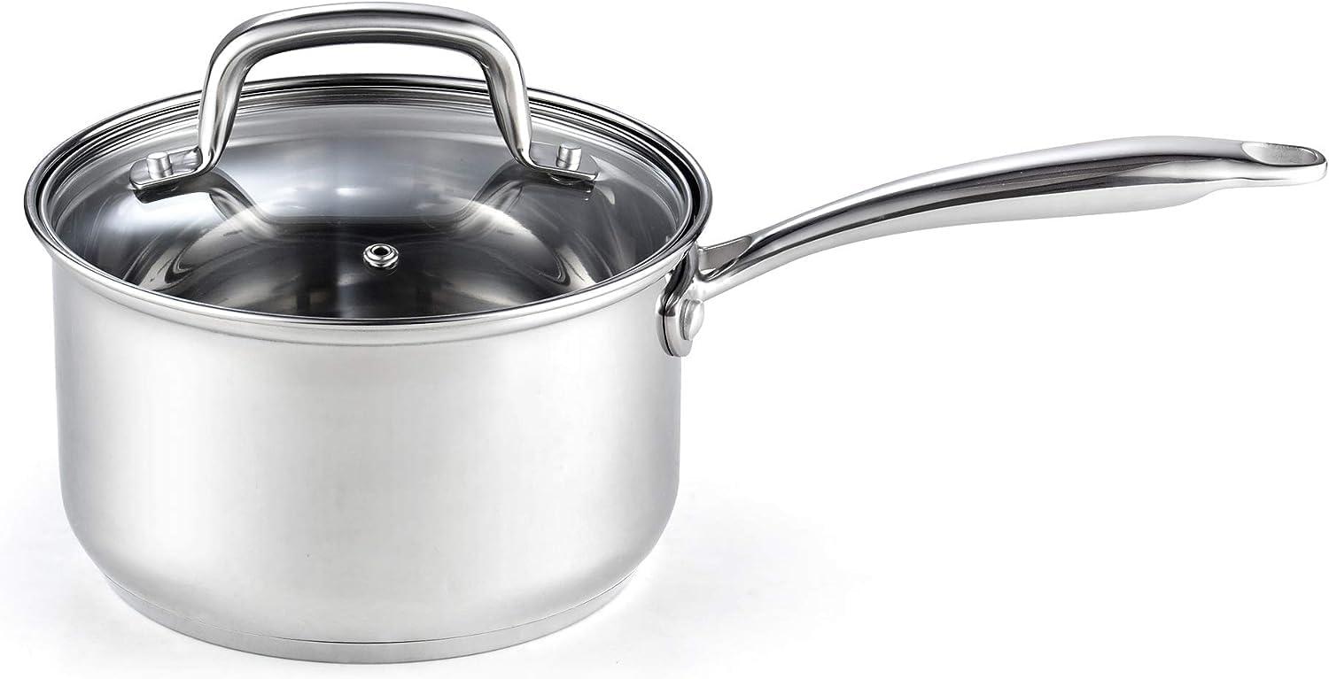 Cook N Home 3-Quart Stainless Steel Saucepan with Lid