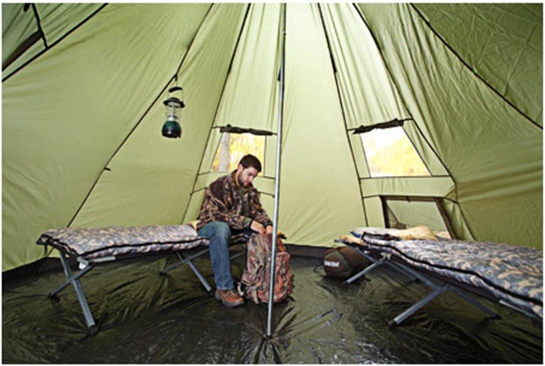 Green 14' x 14' Polyester Teepee Tent with Vestibule