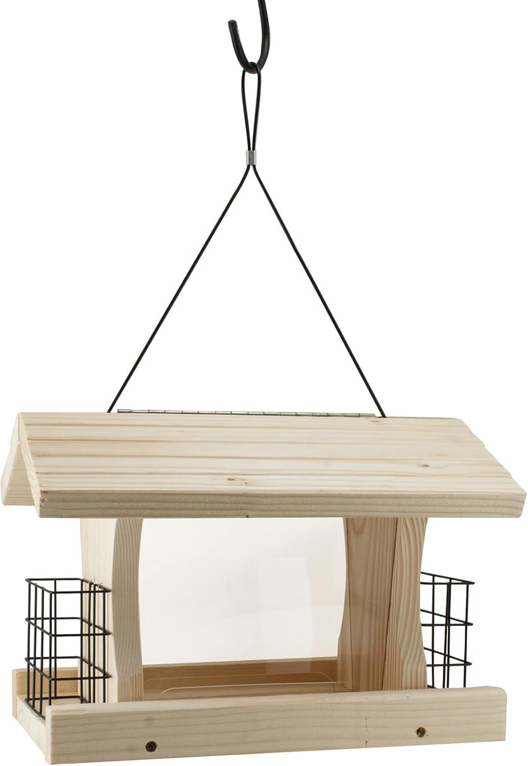 Woodlink Wood Hanging Hopper Bird Feeder