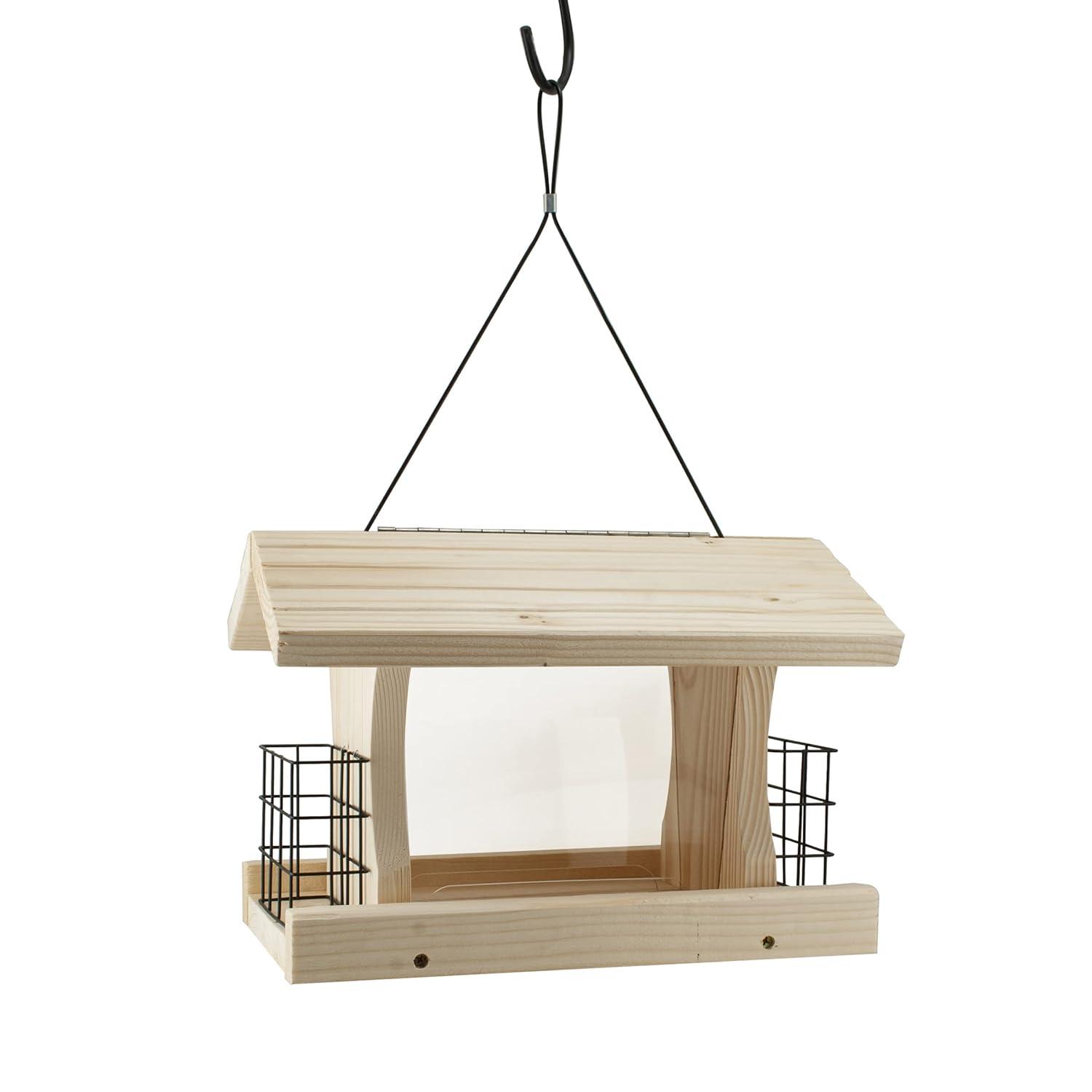 Woodlink Wood Hanging Hopper Bird Feeder
