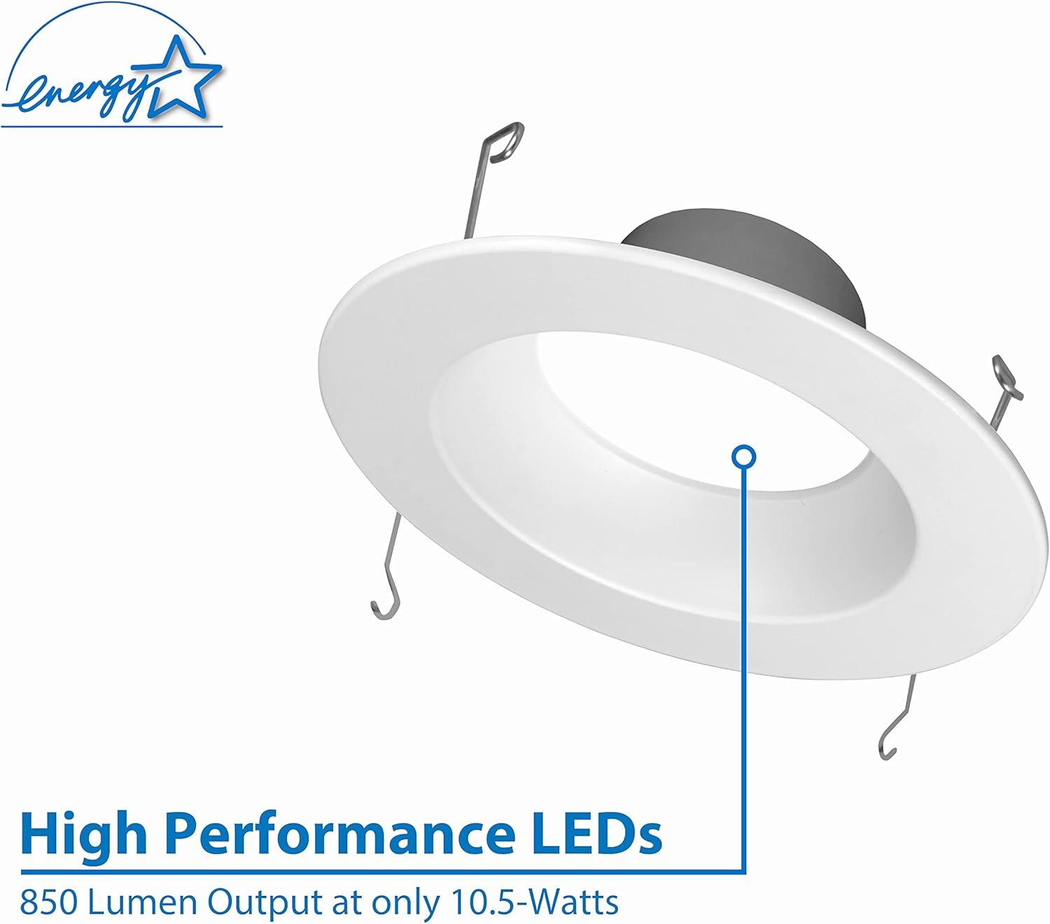 6'' Dimmable IC Rated LED Retrofit Recessed Lighting Kit