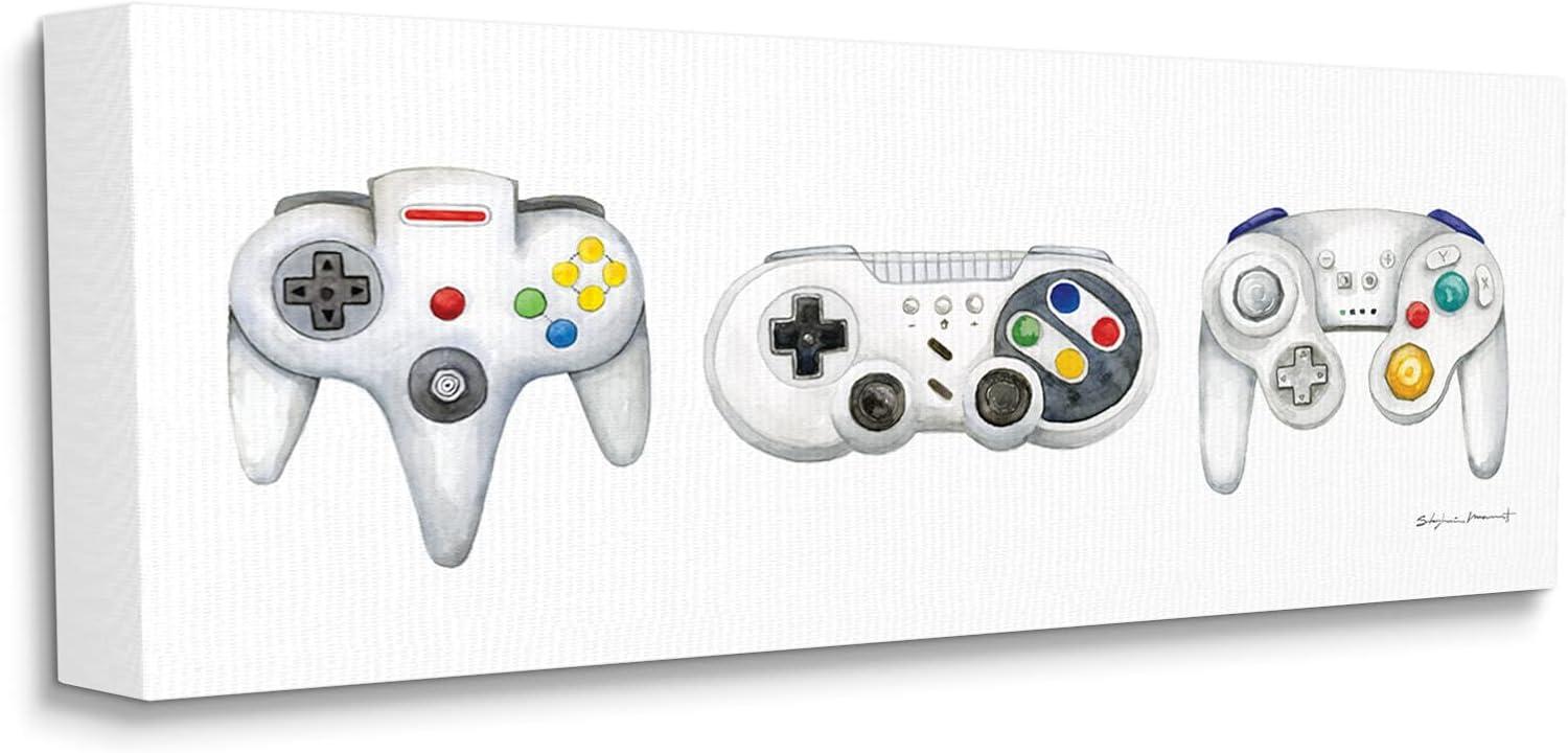 Stupell Industries Vintage Video Game Controllers by Stephanie Workman Marrott - Graphic Art