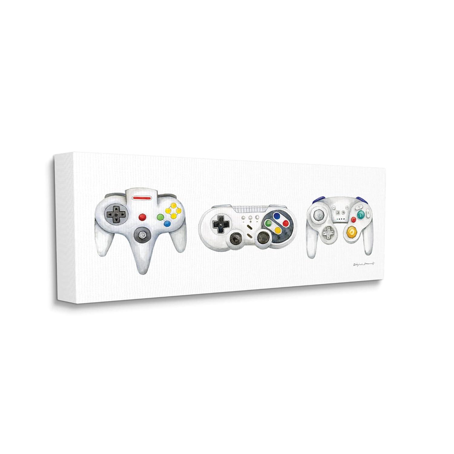 Stupell Industries Vintage Video Game Controllers by Stephanie Workman Marrott - Graphic Art