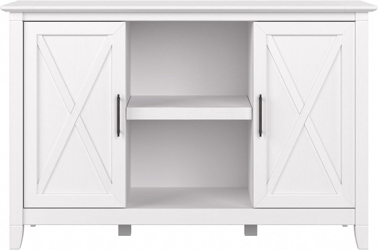 1 1 30-inch Accent Cabinet with Doors and 4 Shelves, Pure White Oak (KWS146WT-03)