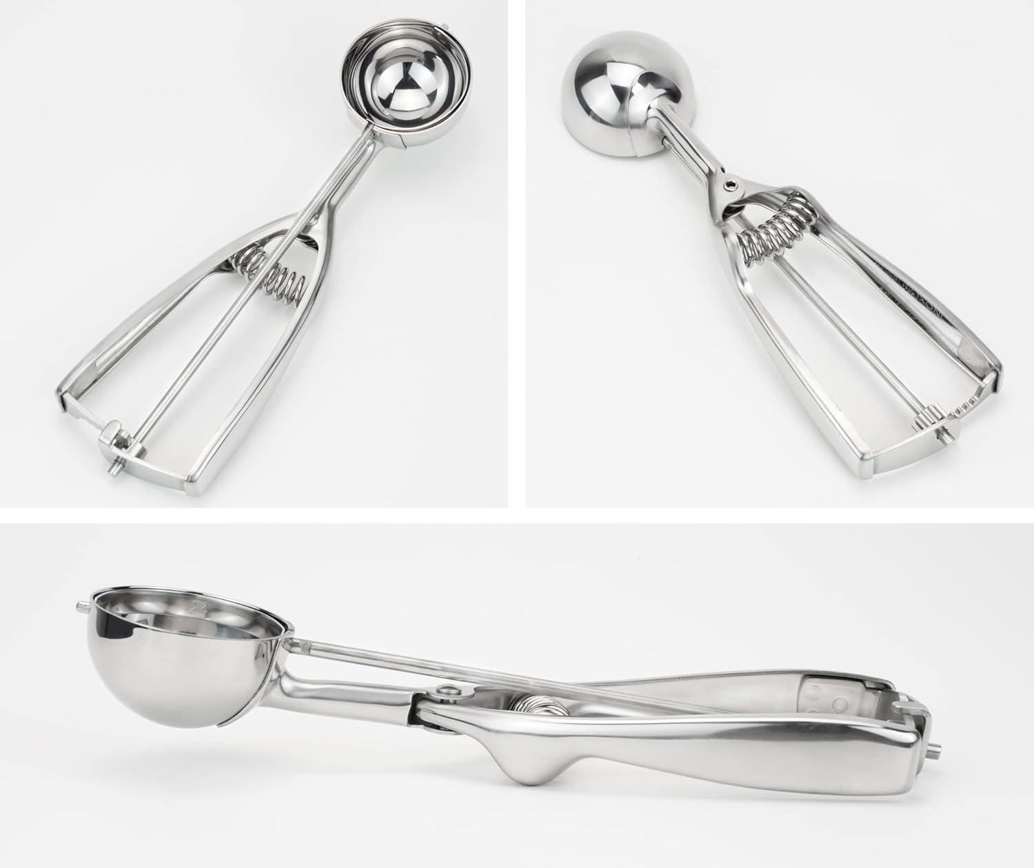 Large Stainless Steel Ice Cream and Cookie Scoop