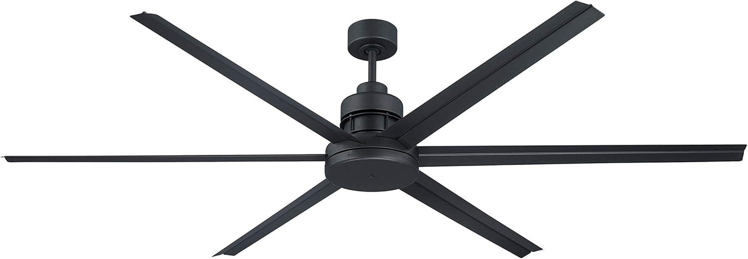 Mondo 72'' Polished Nickel Modern Ceiling Fan with Remote