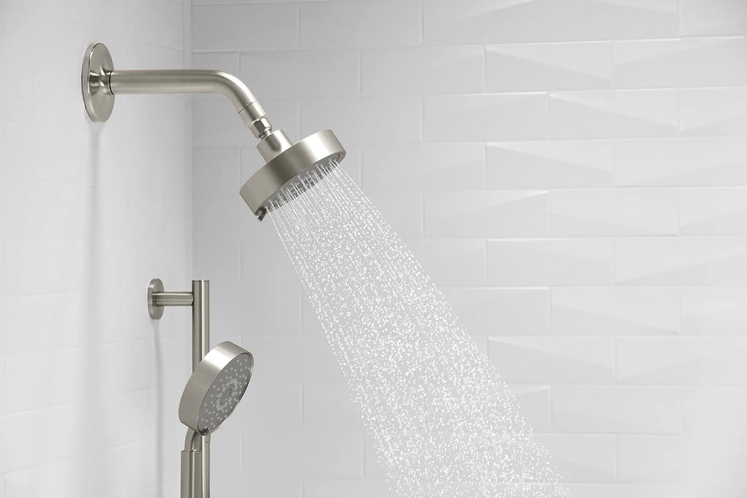 Kohler Purist® 1.75 Gpm Multifunction Wall Mount Showerhead, Three Spray Settings, 5.5" High Pressure Spray Head