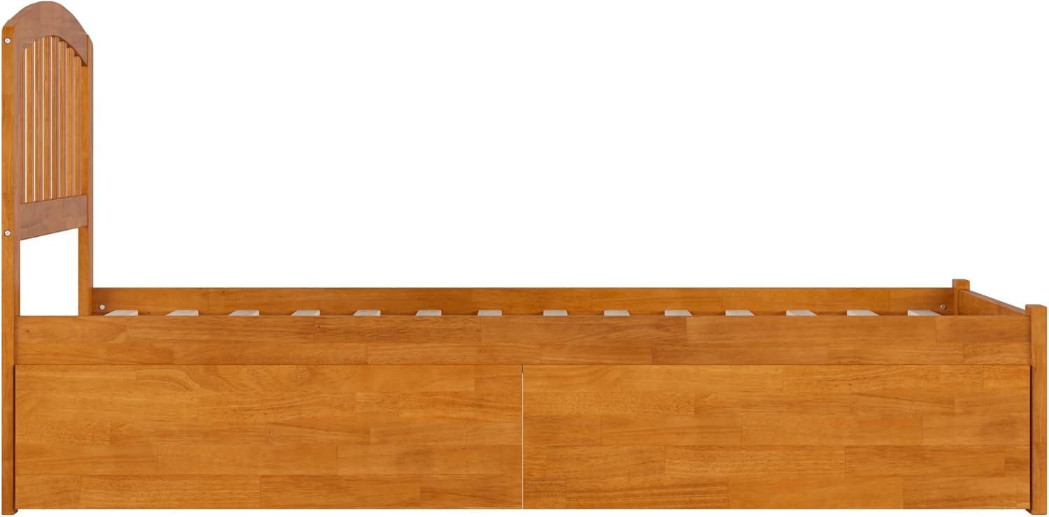 AFI Furnishings Richmond Solid Wood Platform Bed with Panel Footboard and Storage Drawers