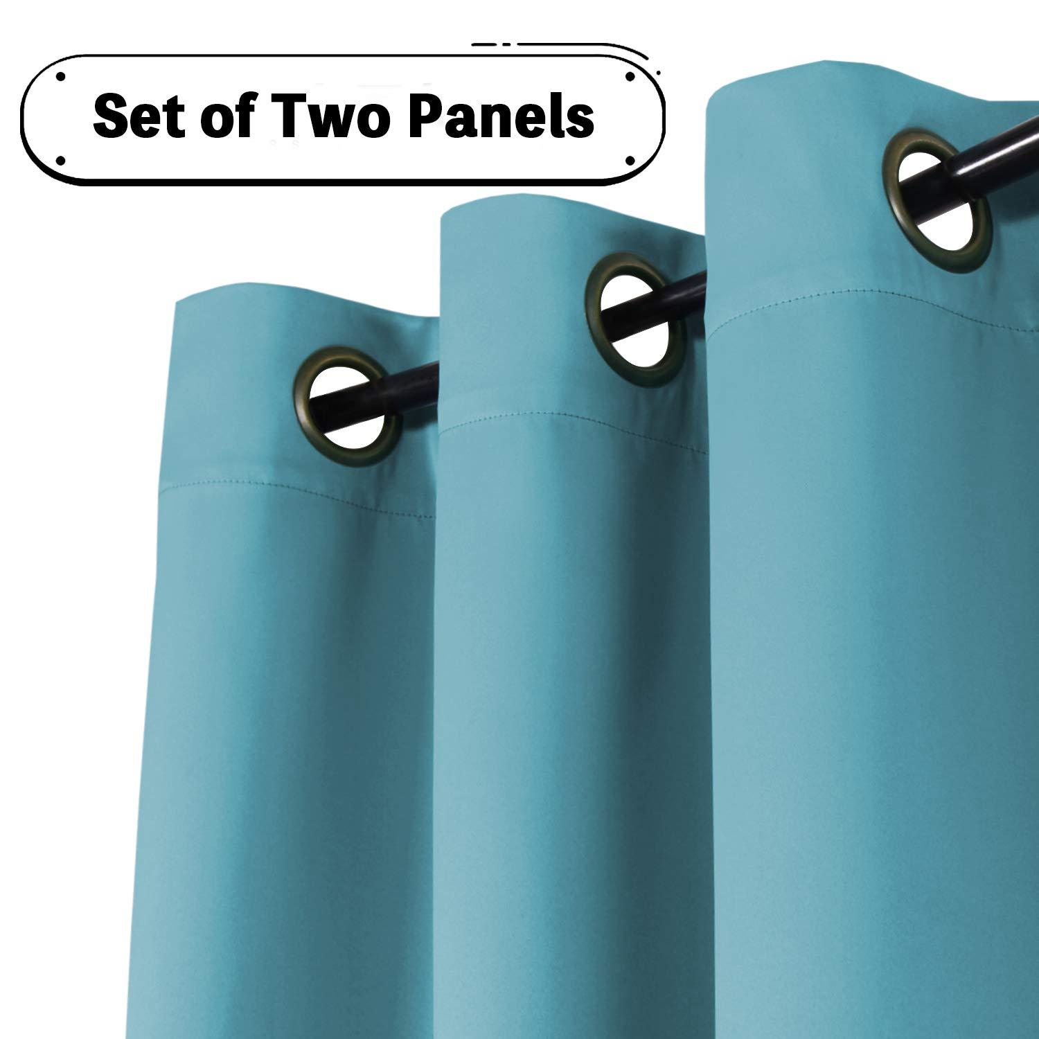 Saro Essential Blackout Curtain Collection Polyester Blackout Pair (Set of 2)