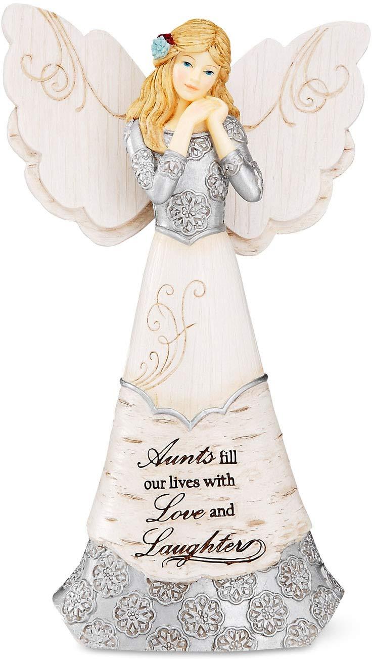 Elements Aunt Angel Figurine by Pavilion, 6-Inch, Inscription Aunts Fill Our Lives with Love and Laughter