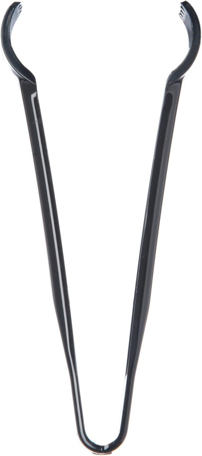Black Polycarbonate 6-Inch Pom Salad Tong