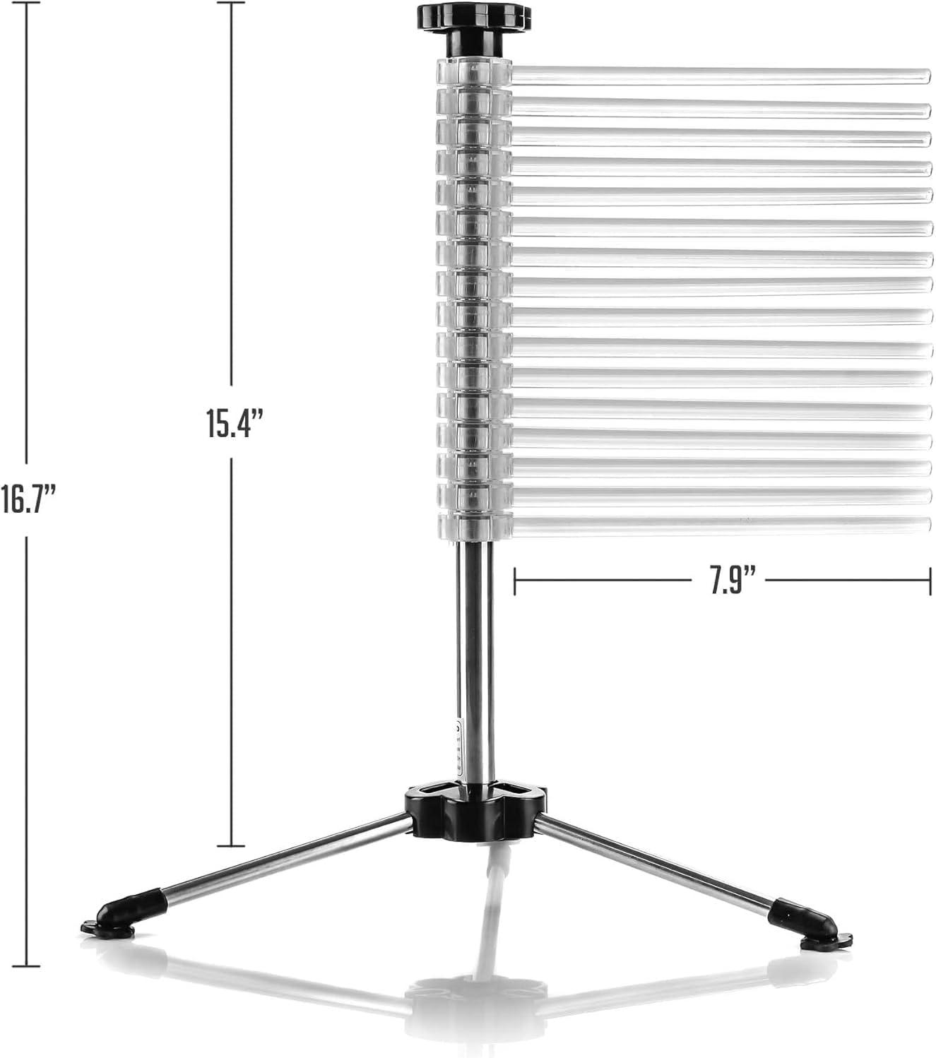 OVENTE 1.2 lb Collapsible Pasta Drying Rack, BPA-Free Acrylic Rods, for Homemade Noodles ACPPA900C