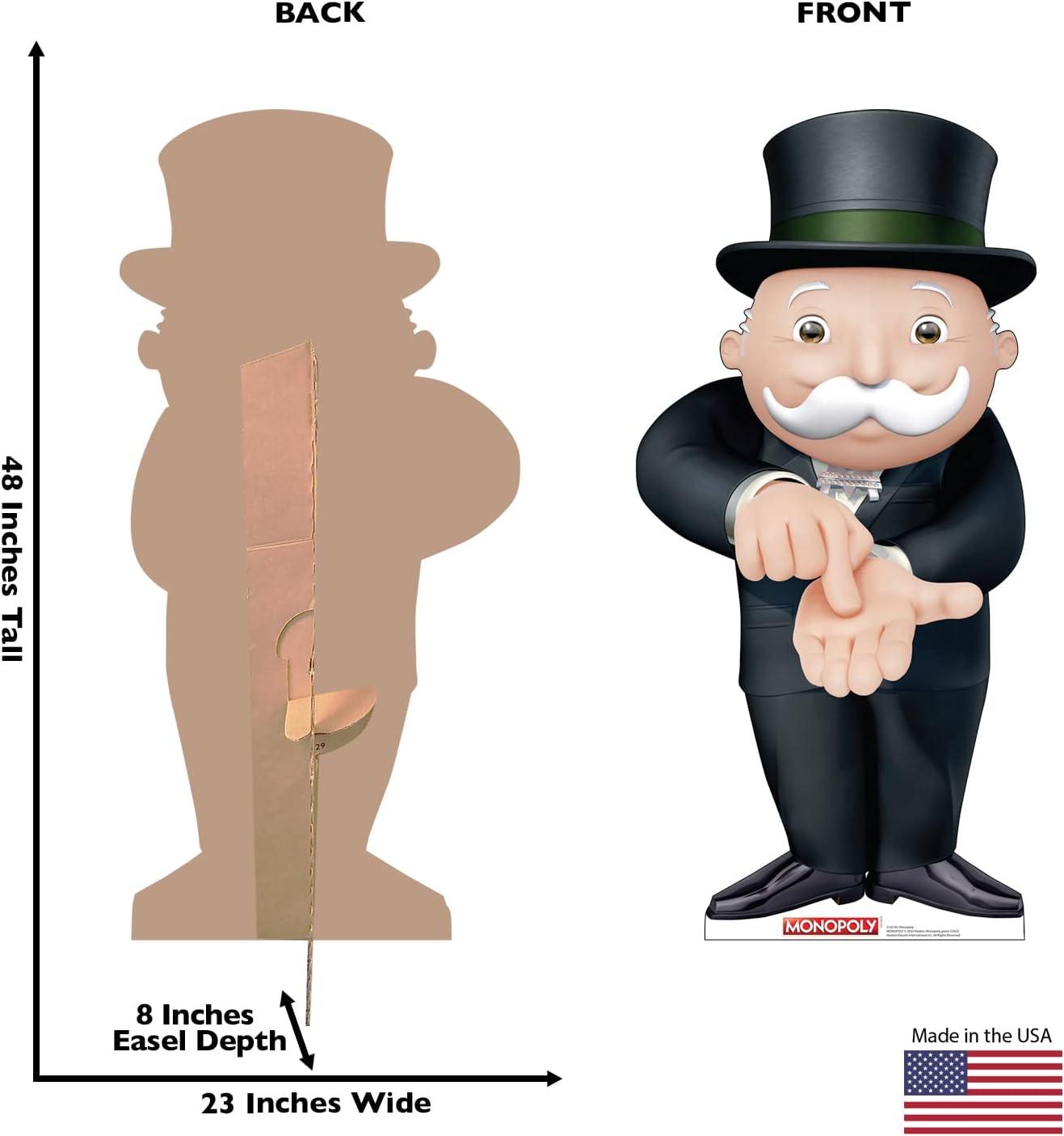 48'' Mr. Monopoly Life-Size Cardboard Standup