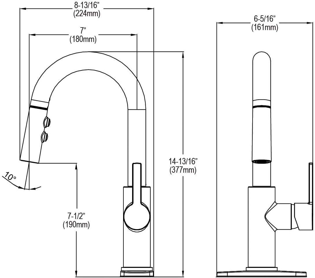 Avado Pull Down Bar Faucet