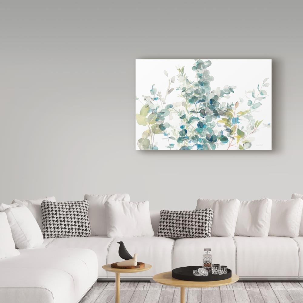 August Grove® 'Eucalyptus I White Crop' Acrylic Painting Print on Wrapped Canvas