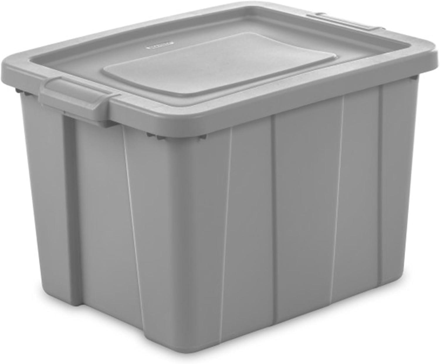 Sterilite Tuff1 18 Gallon Plastic Storage Tote Container Bin w/ Lid (12 Pack)