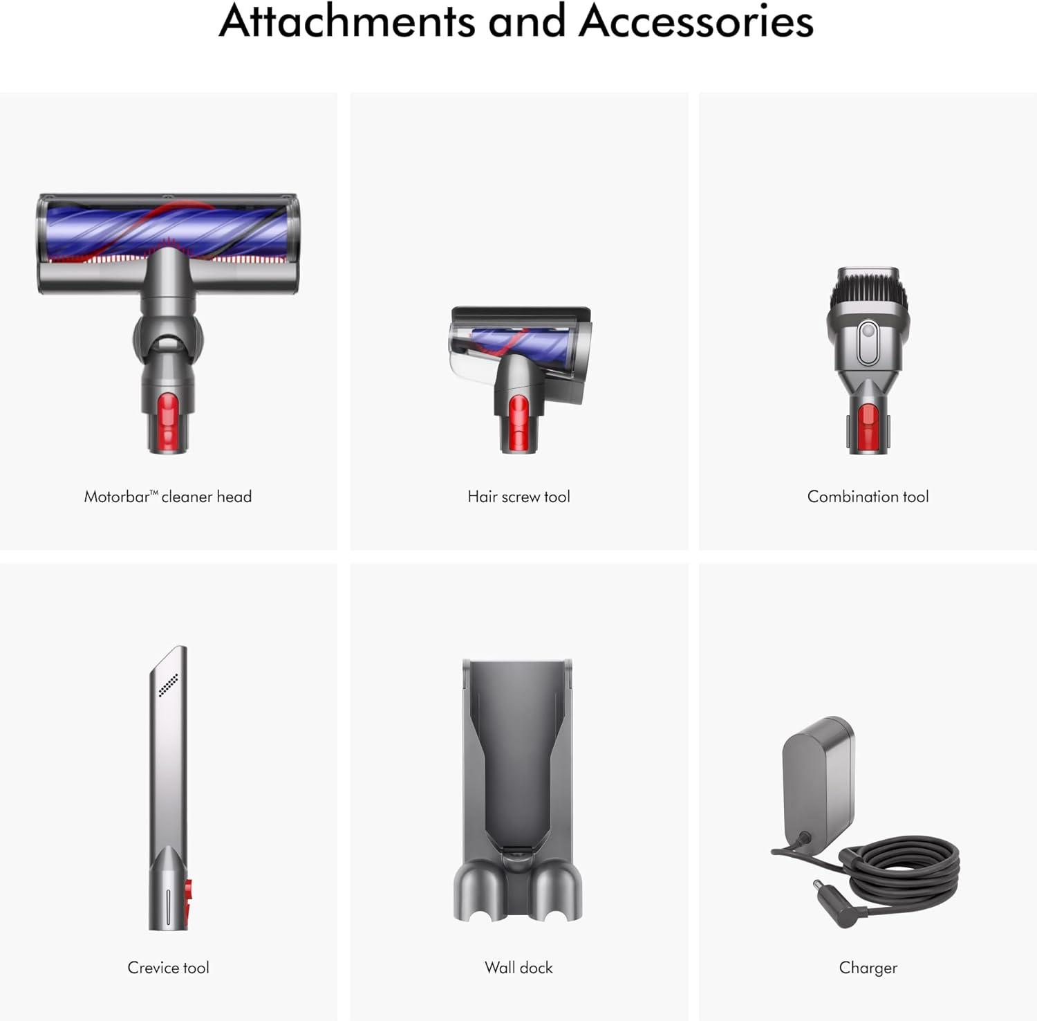 Dyson V8 Cordless Vacuum with 5 Extra Accessories