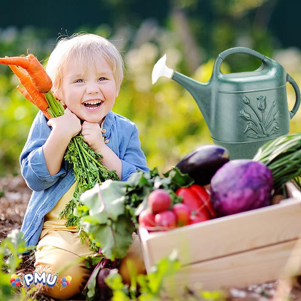 PMU PMU 2 Gallon Watering Can - Plastic Water Can with Detachable Sprinkler Head Pkg/1