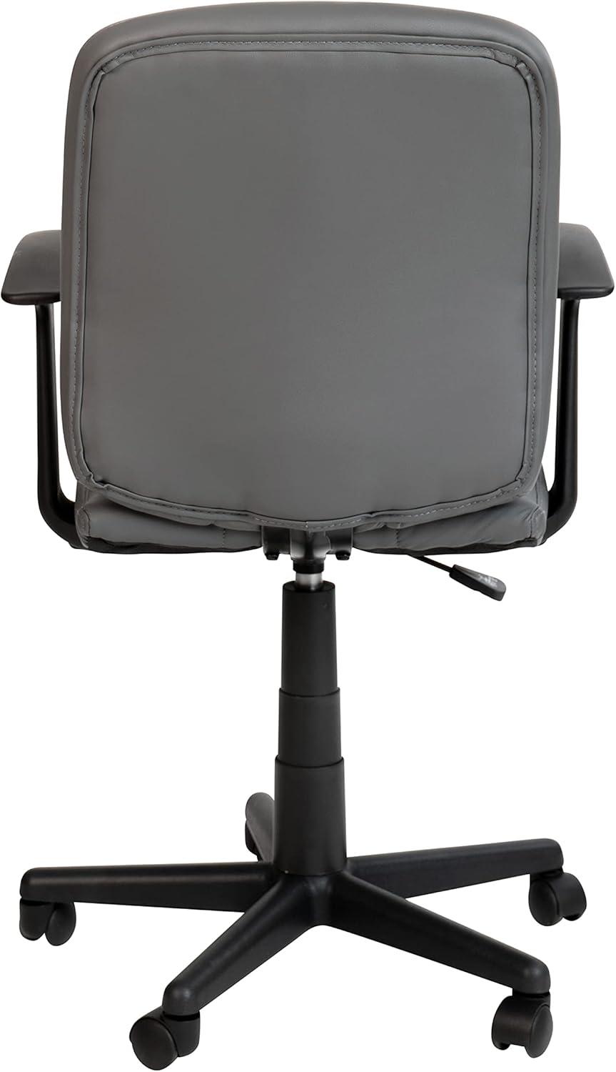 ColorLife Bonavant Mid-Back Quilted Vinyl Swivel Task Office Chair