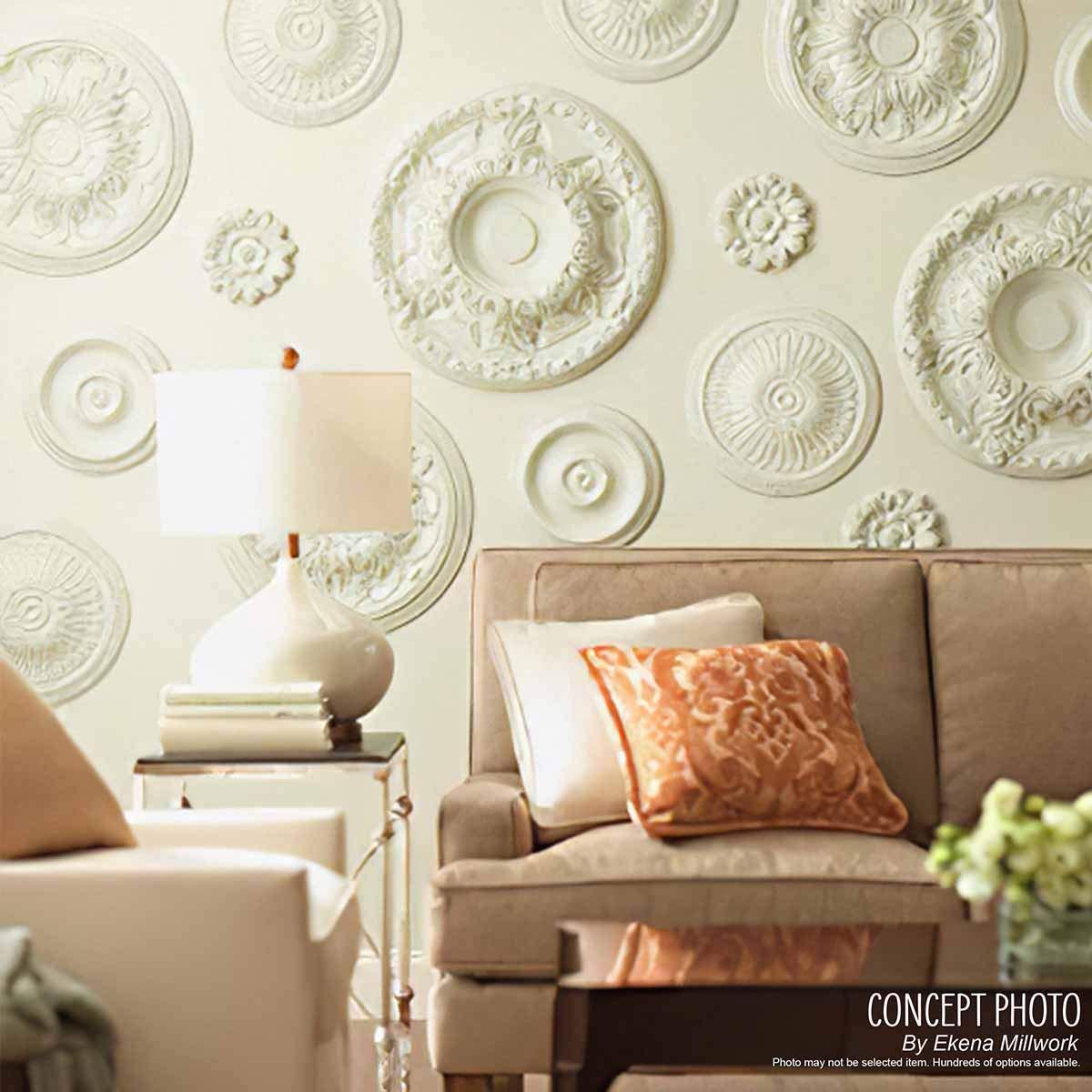 Bradford 12.5"H x 12.5"W x 0.75"D Ceiling Medallion
