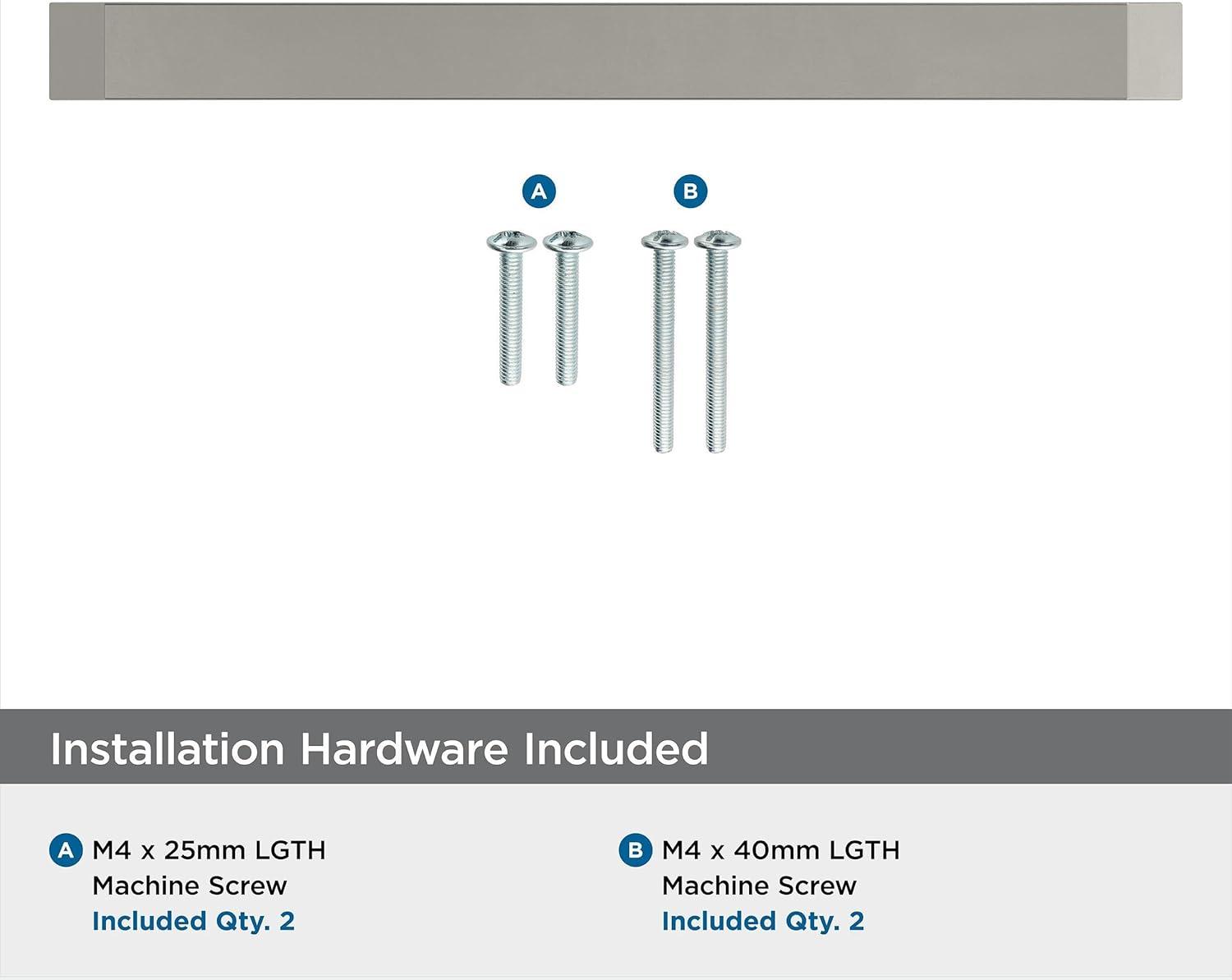 Amerock Premise 6-5/16 inch (160mm) Center-to-Center Satin Nickel Cabinet Pull