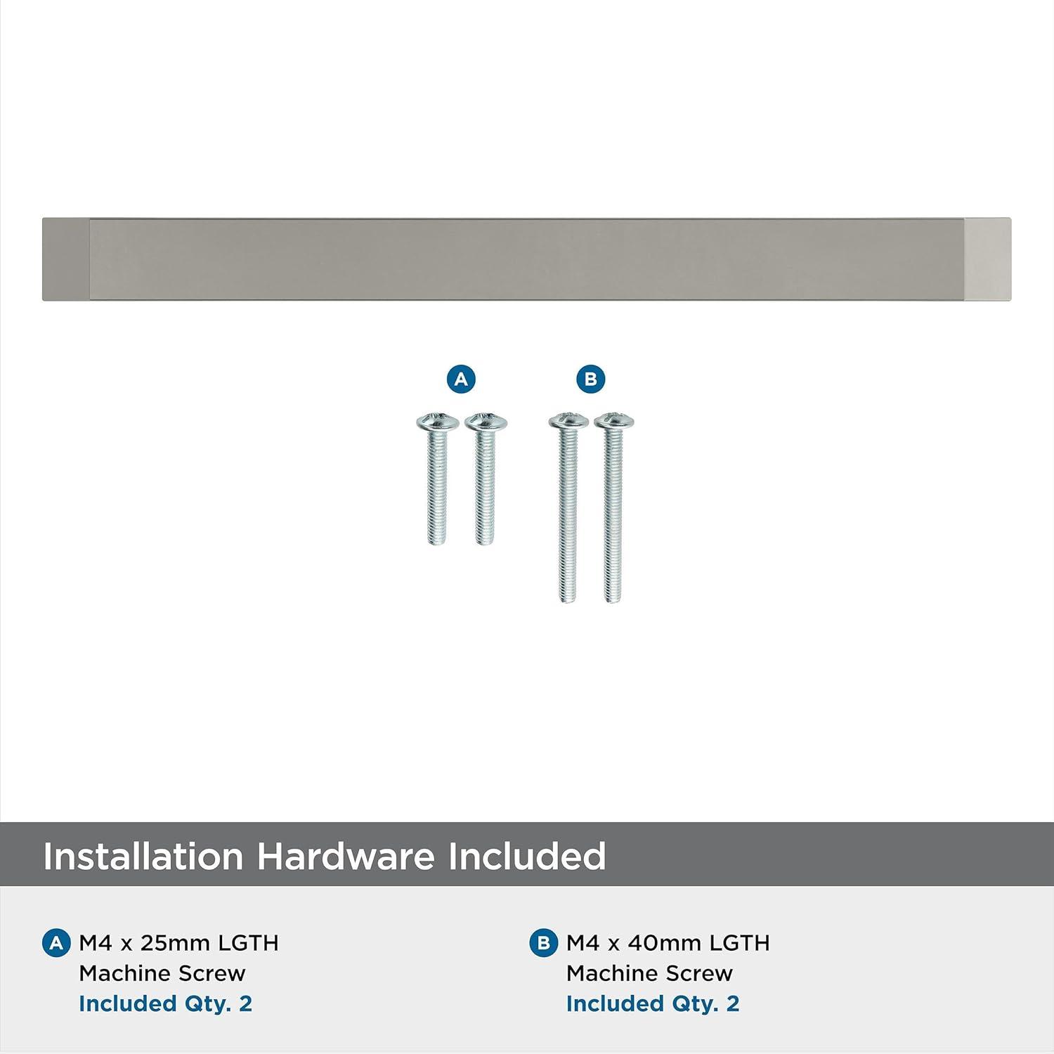 Amerock Premise 6-5/16 inch (160mm) Center-to-Center Satin Nickel Cabinet Pull