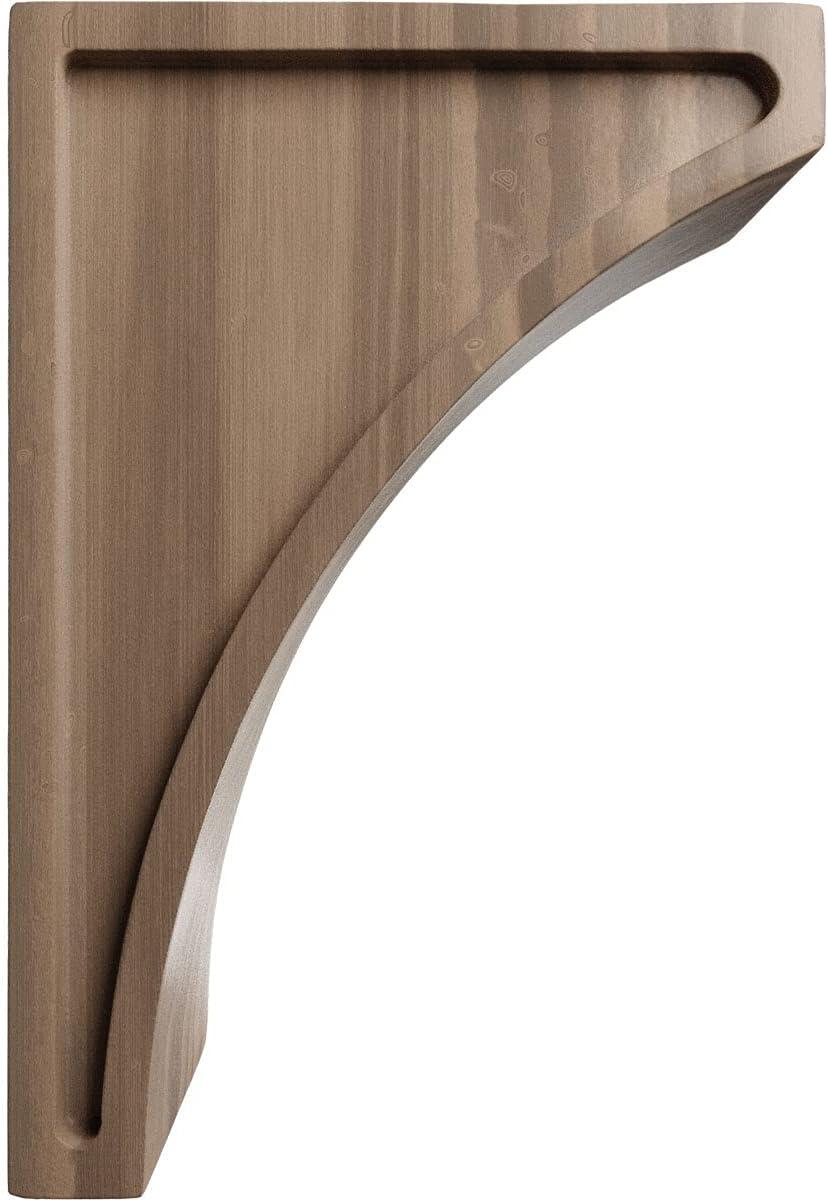 Ekena Millwork 3"W x 5 1/2"D x 8"H Medium Lawson Wood Corbel, Walnut