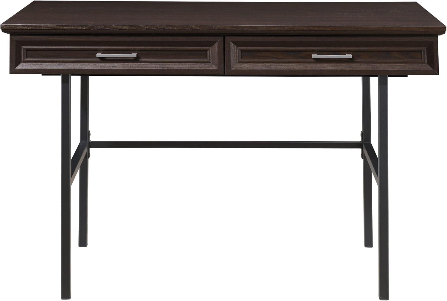 Jefferson Engineered Wood Writing Desk with Lockdowel in Espresso Finish