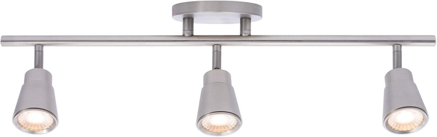 WAC Lighting Solo 3-Light LED Energy Star Aluminum Fixed Rail in Brushed Nickel