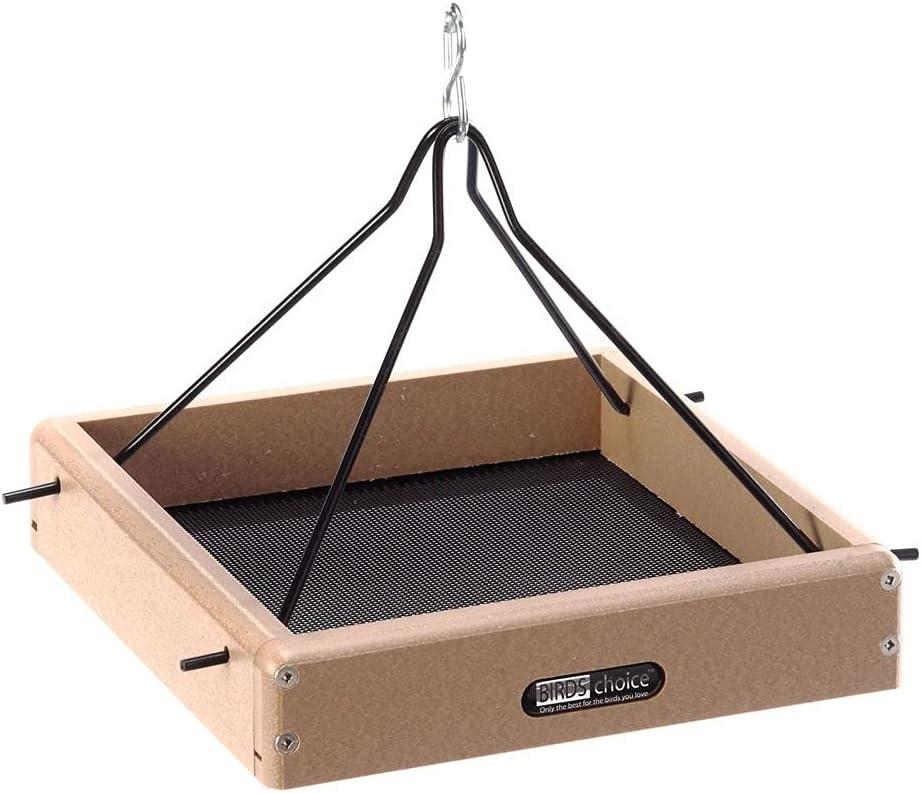 Birds Choice Hanging Platform Bird Feeder in Recycled Plastic Small