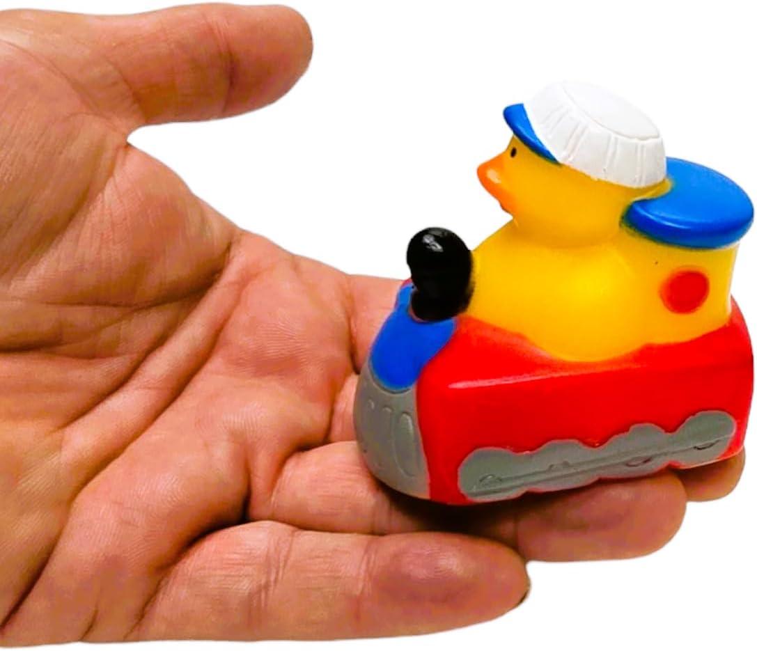 Transportation-Themed Rubber Duckies Set for Bath and Play