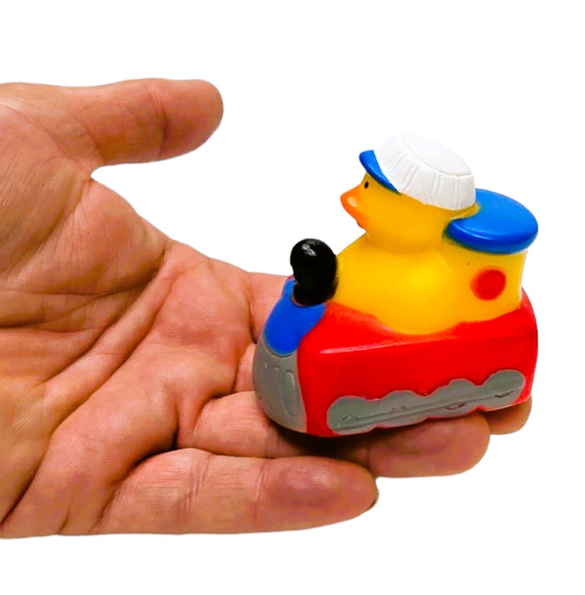 Transportation-Themed Rubber Duckies Set for Bath and Play