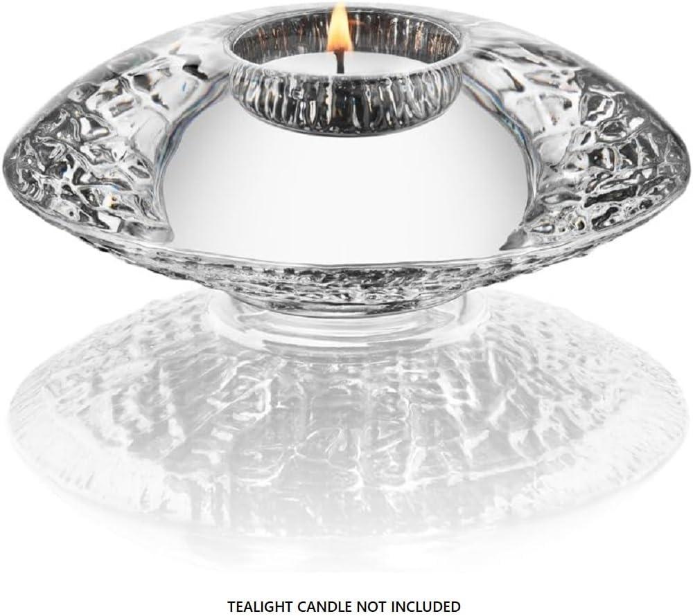 Orrefors Discus 1.75'' H Crystal Tabletop Votive Holder