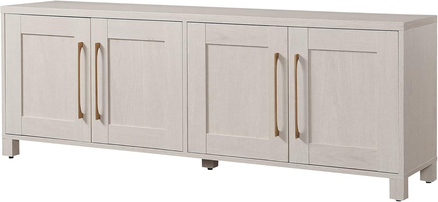 Evelyn&Zoe Chabot Rectangular TV Stand for TV's up to 75", Alder White