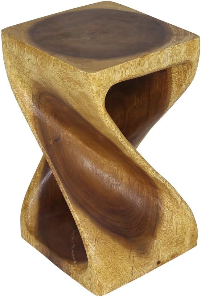 Haussmann® Original Wood Twist Stool 12 X 12 X 20 In High Oak Oil