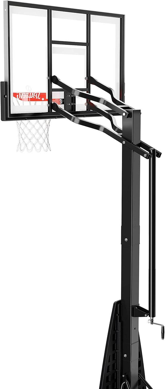 Spalding Ultimate Hybrid® 54 In., Glass Portable Basketball Hoop System