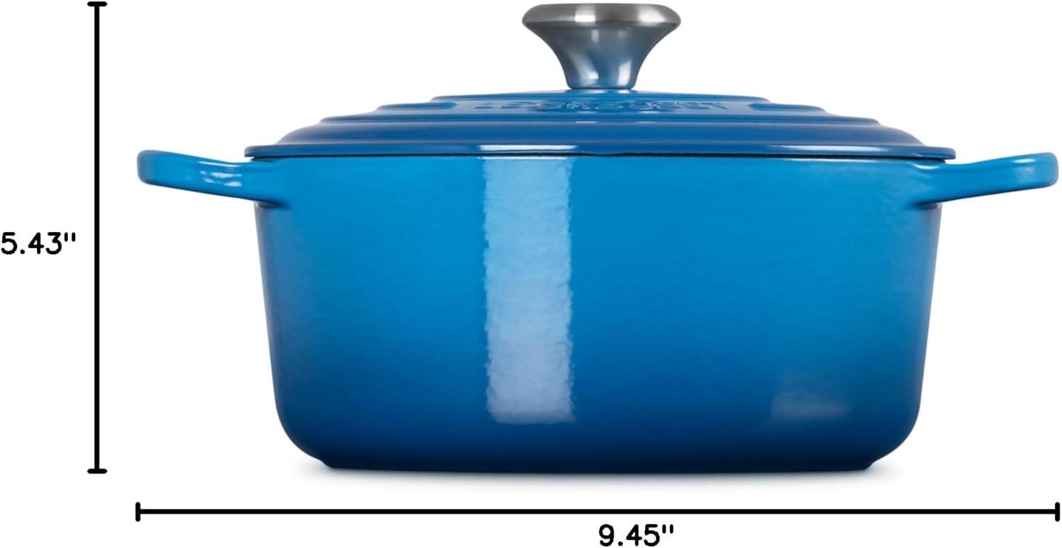 Marseille Blue 4.5 QT Enameled Cast Iron Dutch Oven